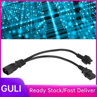 Guli Power Plug Cord  IEC 320 C14 Male to C13 and C5 Female Splitter Adapter Cable OFC Conductor 1ft