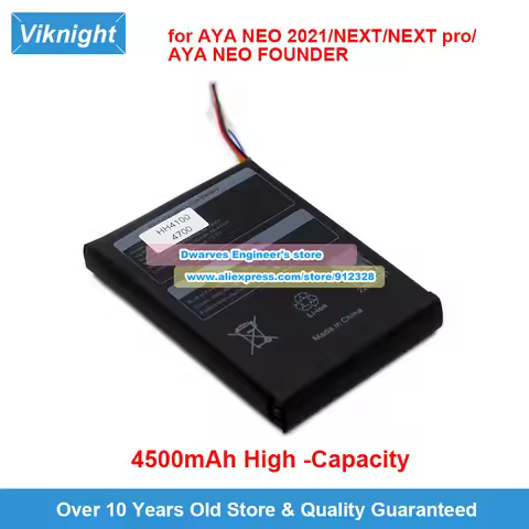 New High-Capacity 4500mAh Battery HH4100 for AYANEO 2021 Next Next Pro AYA NEO FOUNDER Handheld Game