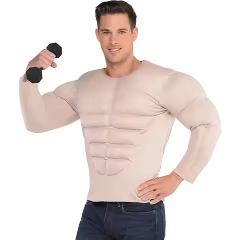 Israel Snailify Men Body Builder Muscle Shirt Outfit Halloween Costume Adult NM35
