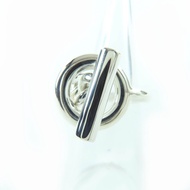 [5 Points] Excellent Condition ☆ HERMES Croisette GM AG925 Ring, Silver, Size 51 (approximately Japa