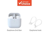 TWS Wireless Earphone Noise Cancelling HD Mic Earbud Sports Bluetooth Headphone Pro4 With Free Hook