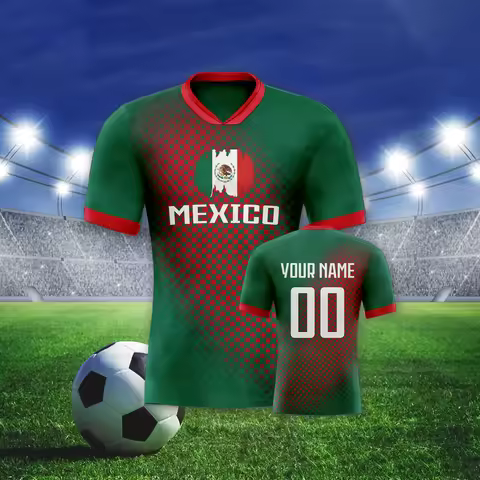 Custom Mexico Soccer Jersey for Men Women Youth Team Uniform for Fans Player Personalized Name Numbe