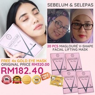 20 Keping Magloure V Shape Facial Lifting Mask Double Chin Face Slimming Double Chin Remover Mask