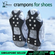 Ice Claw Non-slip Spike Shoe Spike Covers 10/24 Teeth Steel Studs Ice Gripper for Winter Climbing Sn