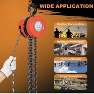 1Ton 2Ton 3Ton 5Ton Heavy Duty Chain Block Lifting 3 Meter 5 Meter HS-type Chain Hoist Rantai Besi