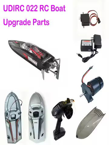 UDIRC UDI022 4CH Brushless RC Boat Tylosaurus Parts:Boat Cover Assembly,Spindle Tube,ESC,Servo,Recei