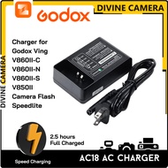Godox VC-18 Li-ion Battery AC Charger for Godox Ving V860II-C V860II-N V860II-S V850II Camera Flash 