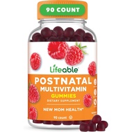 Lifeable Postnatal Multivitamin with Iron, Choline and Iodine | Great Tasting Postnatal Vitamins for