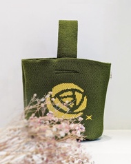 Venus手提袋-綠-針織包-便當袋-飲料袋-早餐袋-環保袋-交換禮物