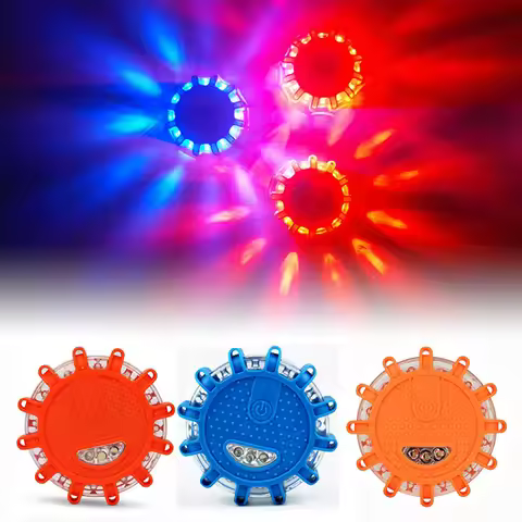 Red Blue Led Police Road Led Light Led Emergency Car Lights Road Flares Warning Night Lights Roadsid