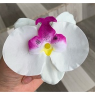 Fabric Orchids 9.5Cm Diameter-Fake Flowers, Fabric Flowers