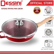DESSINI ITALY iSTone ISTFP-28 Granite Aluminium Non Stick Casserole Pot Bowl Wok Fry Pan Cookware Ku