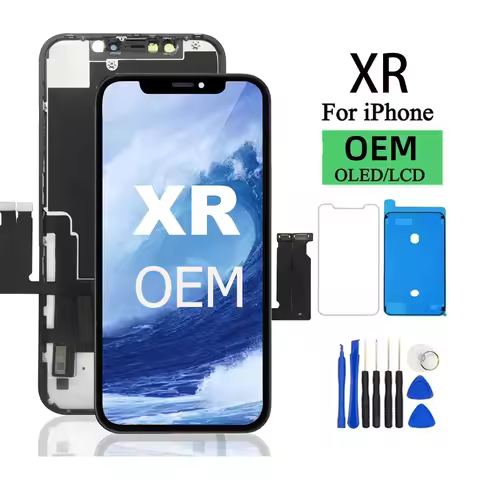 100% Excellent OLED Pantalla for iphone XR LCD Display Touch Screen Digitizer Assembly for iPhone XR