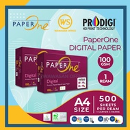Paper One A4 Paper 100gsm / Kertas A4 / Copier Paper - 500 Sheets ( 1 Ream / 1 carton )