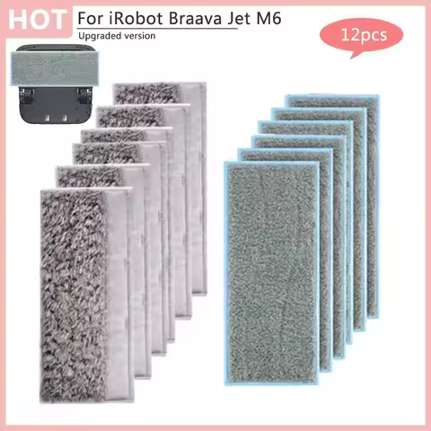 For iRobot Braava Jet M6 Robot Vacuum Cleaner Wet Dry Cleaning Mopping Cloths Rags Pads Replacement 