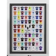 MESSI Professional Career Jersey Number Commemorative Photo Frame MESSI MESSI MESSI Fan Gift Photo W