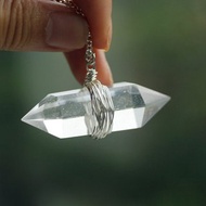 雙尖白水晶柱頸鏈 白晶　能量 中性　男女皆可