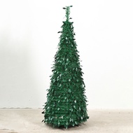 HIJAU 2.1 Meter Green Christmas Tree 7 feet Pop Up Spiral 210 CM Meter 210cm 2.1Meter Simple Minimal
