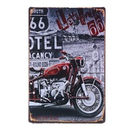 Route 66 Metal Tin Signs Wall Decoration Vintage Cafe Garage Club Bar Pub 2