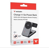 【順豐站/智能櫃免運費 香港行貨】Verbatim Qi2 15W PD 30W 磁吸無線充電行動電源 10000mAh (32295)