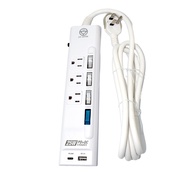 Safe Expert [CU-83PL-6] 3P-4 Open 3 Plug Fast Charge Extension Cable 1.8M 25W PD+QC 2 Ports