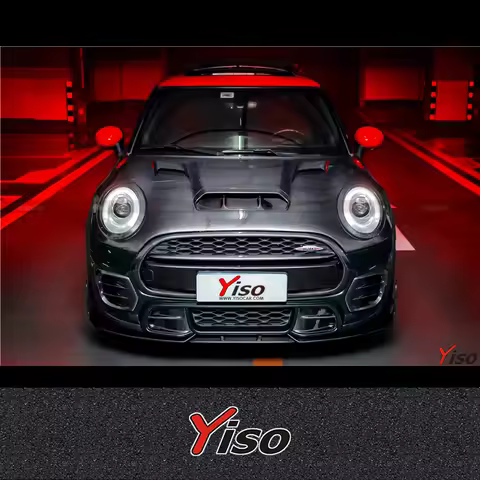 Suitable for MINI F55 F56 JCW Cooper S YISO Engine Cover Modified Carbon fiber Aerodynamic YISO MINI