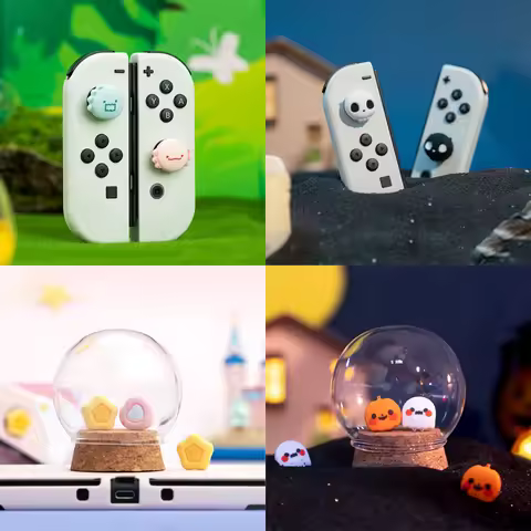 Dinosaur Monster Silicone Soft Thumb Stick Grip Cap Protective Cover For Switch Oled NS Lite Joy-con