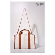 Autumn and Winter Messenger Tote Bag กระเป๋าผ้าใบแบบพกพาขนาดใหญ่ พร้อมส่ง Instock