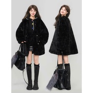 [Please message the shop before ordering] FUR JACKET ​MIDNIGHT VELVET PLUSH KEIKO