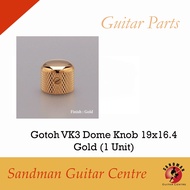 Gotoh VK3 Dome Knob 19x16.4, Gold (1 Unit)