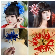MXBEAUTY Flower Hair Clip, Cloth Korean Style Simulation Flower Hairpins, Fashion Ponytail Clip Hair Accessories Chinese Style Barrettes Hanfu Hair Stick Hanfu