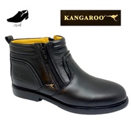 Original KANGAROO men full leather boots/office shoes/black 8113