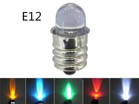 Blue LED 24V E12 red 12V E12 LED green 24V Instrument 18V led e12 12v yellow 18V blue lIndicator bul