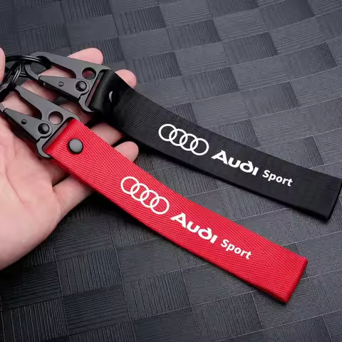 new Metal Nylon Car Keychain Key Lanyard Auto Accessories For Audi sline A3 A4 A5 A6 S7 A8 S3 S4 S5 