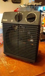 飛利浦古董風扇 膠外殼 金屬扇葉