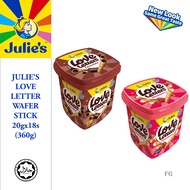 Julie's Love Letter Wafer Stick 20gx18s (360g)