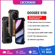 DOOGEE S110 Rugged Phone 6.58” FHD Waterdrop Screen Helio G99 Octa Core 12GB+256GB 66W Fast Charging 10800mAh Battery Phone