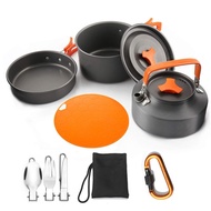 Combination Outdoor 2-3 Cookware Including Camping Cookware People New Product Set Pot Cutting Board