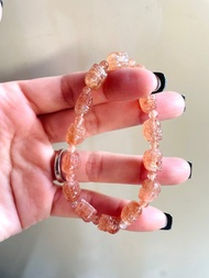 吸引桃花運 提升魅力【金草莓金太陽石貔貅設計手串】/一物一拍