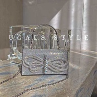 Túi xách bling nơ cao cấp thiết kế sang trọng. Phù hợp làm túi nữ tiệc tùng và những dịp đặc biệt