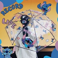 payung payung besar payung camp Transparent Transparent Stitch Kuromi Cartoon Transparent Folding Um