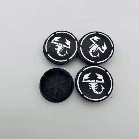 4 Pieces 50mm For Scorpion Abarth 5CC 1100 500 AlloyRim Wheel Cover Hub Dust-proof Covers Car Stylin