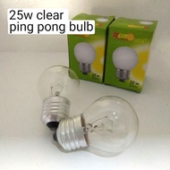 Bulb Ping Pong 25W 240V E27 CLEAR Bulb (2pcs)