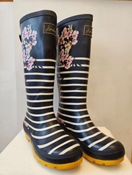 Joules 櫻花條紋雨靴 UK6