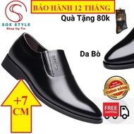 [CÓ SIZE 37->46] Giày Lười Nam SOE Style tăng chiều cao 7cm và 3cm Da Bò Thật Nhập Khẩu cao cấp Tặng