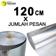 Bubble Wrap Insulation Alumunium Foil Peredam Panas Atap Rumah 120x25