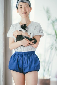 Yoga Shorts Pure Cotton Iyengar Solid Color Pants Anti-Exposure with Pockets Leg Adjustment Slim Fit