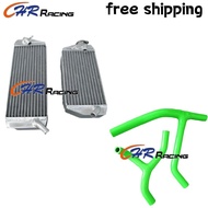 L&R ALUMINUM RADIATOR+ HOSE FOR KAWASAKI KLX450R KLX450 08 09 2008 2009