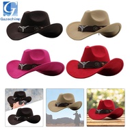 [Gazechimp] Cowboy Hat, Fedoras Waterproof Comfortable Breathable Fashion Cowgirl Hat for Women Men 