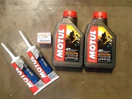 น้ำมันเครื่อง motul สำหรับ xmax ชุดน้ำมันเครื่อง MOTUL 5W40 ขนาด 1 ลิตร น้ำมันเครื่องสังเคราะห์ 100%